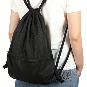 <b>Backpack</b> Bag Large Capacity Travel <b>Drawstring</b> <b>Backpack</b> With Zipper Fashion Promotional Gift Student Schoolbag for Unisex - Product Image 2