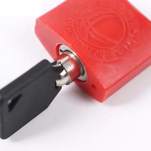 PL-501 35mm một chìa khóa an ninh thép còng nhựa Ổ Khóa Con dấu với khóa chủ - Product Image 4