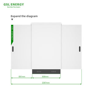 Systèmes de stockage d'énergie industriels et commerciaux haute tension GSL ENERGY, batteries lithium-ion LIFEPo4 OEM, batteries hybrides marche/arrêt HV - Product Image 5