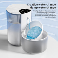 Dispensador de Agua Inalámbrico para Mascotas de 3L, Fuente Automática Inteligente para Gatos con Carga, Separación de Agua Limpia y Sucia