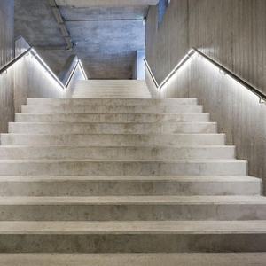 <span class=keywords><strong>Main</strong></span> <span class=keywords><strong>courante</strong></span> de <span class=keywords><strong>LED</strong></span> d'acier inoxydable, balustrade fixée au mur d'escalier avec l'éclairage <span class=keywords><strong>intégré</strong></span> - Product Image 6