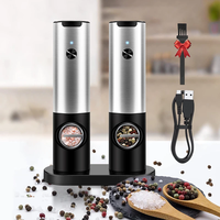 Produits de dropshipping 2026 : Ensemble moulin à sel et à poivre électrique automatique à lumière LED, outil de cuisine, agent de dropshipping