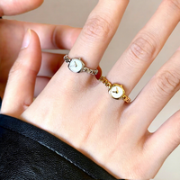 Bague fine ajustable en émail de créateur pour femme, bijoux de mode, fournisseur en gros