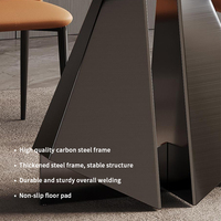 Table à manger de luxe en marbre, extensible 8 places, style moderne/européen/côtier/rustique, mobilier de salle à manger, design Fillet