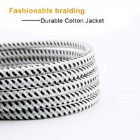 Câble audio CableCreation 3,5 mm, cordon auxiliaire tressé à angle droit de 90 degrés, plaqué or, 3,5 mm mâle-mâle pour voiture et casque