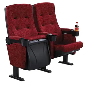 Wholesale Luxury Folded Vip Movie Theater Seats Cinema Chair With Flexible Cup Holder