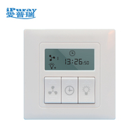 Kit de télécommande intelligent WiFi RF pour ventilateur de plafond avec écran LCD, 3 vitesses, minuterie et contrôle via application.