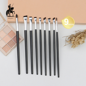 Bộ cọ trang điểm 9 chiếc OME, cọ tạo màu lông mày nhãn hiệu riêng, logo tùy chỉnh, cọ tạo màu lông mày góc cạnh - Product Image 1