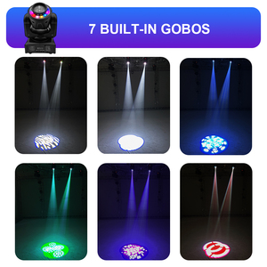Ready To Ship 60W DMX512 <strong>LED</strong> Mini Beam Gobo Moving Head Sound Activated System For Instant Party Wedding Small Bar Events - Product Image 4