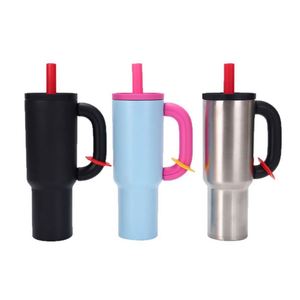 2025 nouveau femmes grande capacité Portable isolé bouteille d'eau roi tasse 304 acier inoxydable épaissi glace équipement d'entraînement - Product Image 1