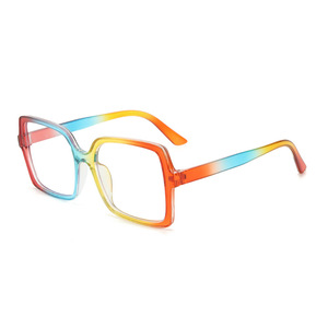 Gafas con Filtro de Luz Azul, Montura Rectangular Extra Grande Unisex, Colores Vibrantes, Puente Mediano, Lentes de 1 mm, Protección de Alta Calidad - Product Image 3