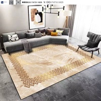 Tapis de salon neuf, lavable, antistatique, pour canapé, chambre, tapis de sol haut de gamme, luxe léger, imperméable, pour table basse