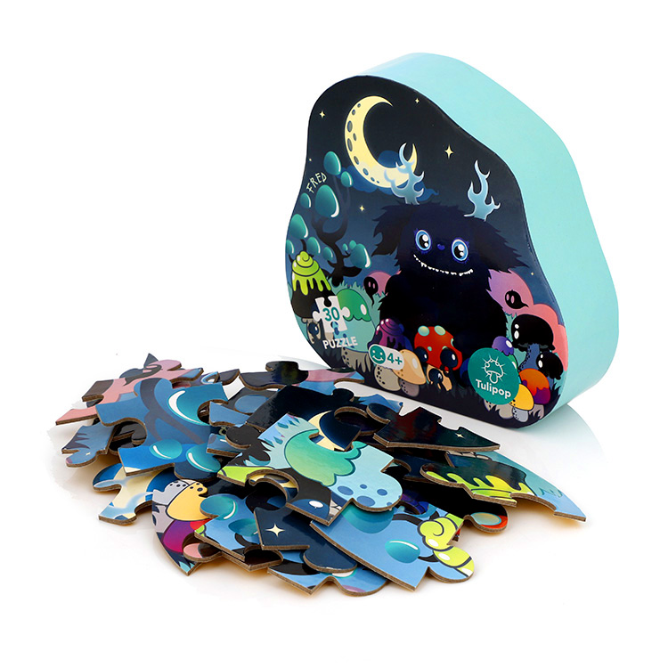 Пользовательский дизайн Печать Дети играть картонная головоломка с упаковочной коробкой