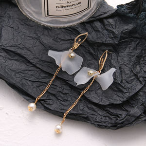 VKMEホットセールフラワーロングイヤリング女性用ジュエリーの新しいトレンドフラワーイヤリング - Product Image 5