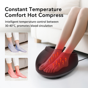 Massaggiatore per Piedi Senza Fili in ABS, 40W, con Airbag, Massaggio a Caldo, Elettrico Intelligente a Infrarossi, Nero, 5kg - Product Image 6