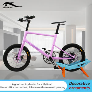 Light Shark Technology Vélo de route en fibre de carbone avec frein à disque de 20 pouces Vélo de ville léger à 7 vitesses - Product Image 3