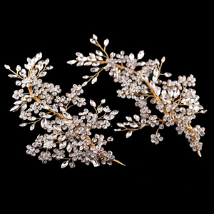 Rhinestone Bridal Headpiece Handmade <strong>Flower</strong> <strong>Wedding</strong> <strong>Hair</strong> Jewelry <strong>Hair</strong> <strong>Clip</strong> <strong>for</strong> Bridesmaid - Product Image 5