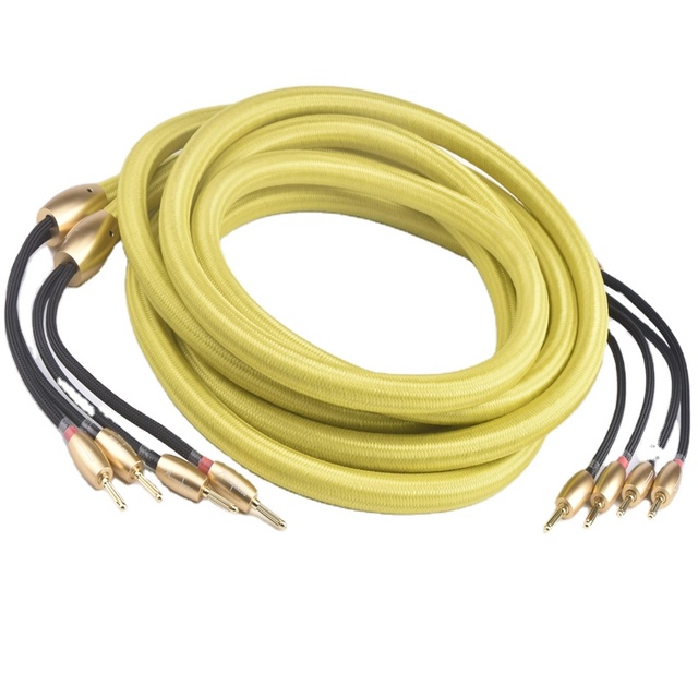 Accuphase Audio Speaker Cable Hifi Loudspeaker Cable with 24k Gold Plated Banana Plug