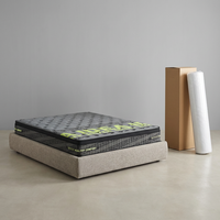 Matelas en latex naturel, mousse ondulée, écologique, taille King Queen, vente en gros d'usine OEM