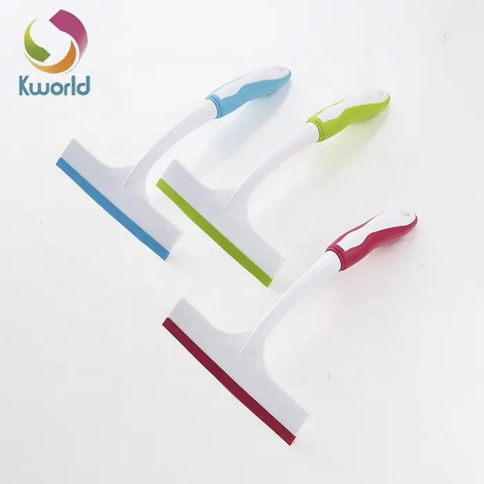 Kworld Nouveau design Grattoir en silicone noir pour vitres de voiture Raclette de nettoyage de vitres en TPR Nettoyeur de vitres multifonctionnel