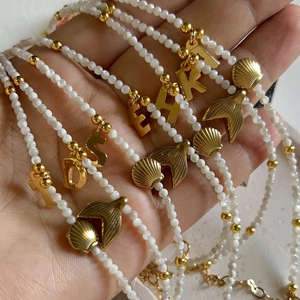 Bohemian Waterdicht Strand Rvs Eerste Kauri Zee Schelp Kettingen Kralen Schelp Ketting Voor Vrouwen Sieraden - Product Image 4