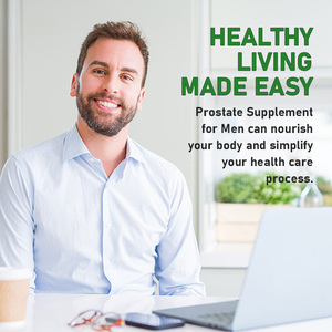 Capsules de soutien de la prostate à succès avec vitamine E antioxydante : réduisent les réveils nocturnes pour uriner, améliorent l'efficacité de vidage de la vessie - Product Image 3