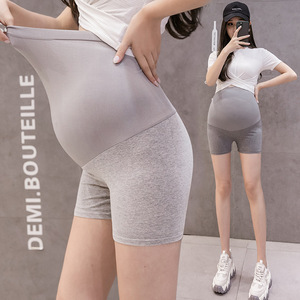 Culotte de <span class=keywords><strong>grossesse</strong></span> et de Yoga, sous-vêtement d'été en coton fin, leggings courts, ventre sans couture, Shorts chauds pour femmes enceintes, décontractés - Product Image 2