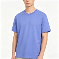 T-shirt pour homme en coton lourd 100% 230 g/m², personnalisable en gros, t-shirt unisexe pour homme, t-shirt uni de haute qualité pour homme, impression de logo