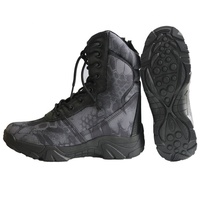 Botas de Selva de Caña Alta con Estampado de Camuflaje Python para Hombre, para Senderismo y Caza al Aire Libre, OEM ODM Personalizado, ISO CE