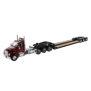 Dm modelo de simulação brinquedo 1:50 diecast kenworth t880 trator reboque caminhão brinquedo modelo