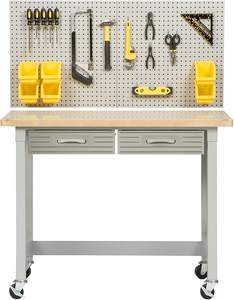 In de aanbieding: 1/4 inch gatenmaat, zwart hangbord, wandmontage, pegboard, garage gereedschapsopslag, metalen houder, pegboard - Product Image 6