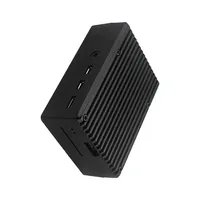 Caja de Aleación de Aluminio para Raspberry Pi 4, Carcasa Metálica Negra, Caja de Refrigeración Pasiva para Raspberry Pi 4 Modelo B