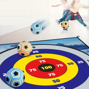 Anak-anak bermain permainan luar ruangan melempar permainan sepak bola <span class=keywords><strong>Set</strong></span> lipat tikar kain tujuan bola lengket menembak olahraga berkemah untuk anak-anak - Product Image 2
