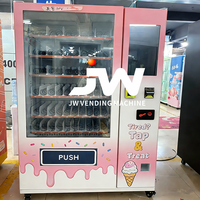 Distributeur automatique de yaourt glacé et de crème glacée 24h/24, plusieurs saveurs, paiement intelligent, service rapide en 40 secondes, kiosque en libre-service