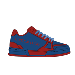 Sneakers pour hommes en cuir microfibre de haute qualité, style rétro streetwear, pour les propriétaires de marques avec étiquette privée - Product Image 3