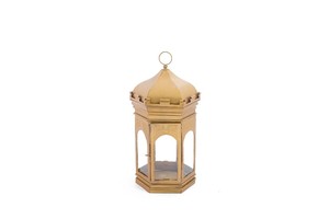High Quality Elegant Metal <b>Lantern</b> for Home Decor Stand or Hanging <b>Gold</b> Finish for Wedding or Candle Table Decor - Product Image 3