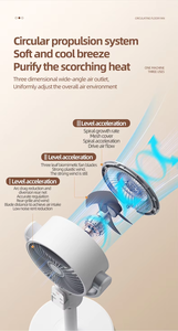 360 Degree Oscillating <b>Standing</b> Air Circulation <b>Fan</b>,Quiet Energy Saving Floor <b>Fan</b> for Bedroom Living Room Household Cooling Trip - Product Image 2
