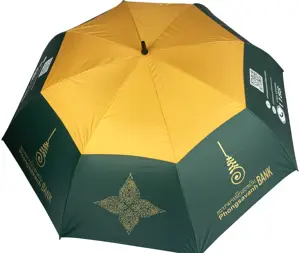Parapluie de golf uv, double couche, respirant, 34 pouces, orange et vert, protection contre les uv, super grand, à <span class=keywords><strong>air</strong></span>, offre spéciale - Product Image 1