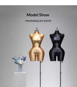 หุ่นโชว์เสื้อผ้าครึ่งตัวพลาสติก BBL สำหรับร้านขายเสื้อผ้าสไตล์ยุโรปและอเมริกา  แบบตั้งโชว์สำหรับชุดชั้นในผู้หญิง ไซส์ใหญ่ - Product Image 6