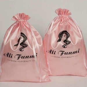 Sacs personnalisés écologiques pour accessoires capillaires, sacs à cordon pour chignons, sacs de rangement pour bijoux, sacs cadeaux en soie, sacs pour perruques 20*30 cm - Product Image 6