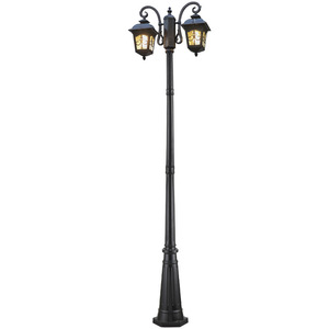 โคมไฟสวนเหล็กติดผนังภายนอก พร้อมหลอดไฟ LED แก้วสีขาวอบอุ่น 2700K IP66 หลอดไฟ A19 แบบไม่ถอดได้ ใช้ไฟ AC 220V ติดตั้งแบบฝัง พร้อมเซ็นเซอร์ตรวจจับความเคลื่อนไหว - Product Image 1