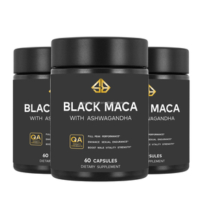 Suplemento Orgánico de Maca Negra y Ashwagandha para el Alivio del Estrés, Mejora de la Energía, Apoyo al Estado de Ánimo y al Sistema Inmunitario, 60 Cápsulas - Product Image 1