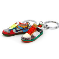 Porte-clés mini-chaussure 3D en PVC et alliage métallique pour Jordan Dunks, avec boîte – Offre Spéciale