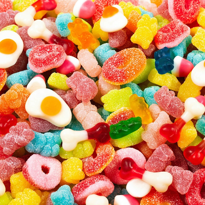 Gummies sortiert Gummibärchen Süßigkeiten, Halal Soft Candy sauer & süße Gummibärchen gemischt