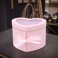 Boîte-cadeau élégante et romantique en forme de coeur pour cadeau de bijoux, idée parfaite de cadeau d'anniversaire de Saint Valentin pour elle