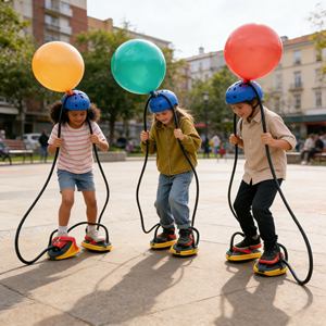 Jeux gonflables pour événements avec ballons améliorés, pompe à air à pression de pied, taille géante pour les enfants, parc d'attractions en plein air - Product Image 2