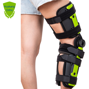 Stabilisateur ROM respirant à angle réglable Support d'<span class=keywords><strong>attelle</strong></span> pour articulation de <span class=keywords><strong>genou</strong></span> pour piétons avec charnière stable et sangle de correction des jambes - Product Image 2