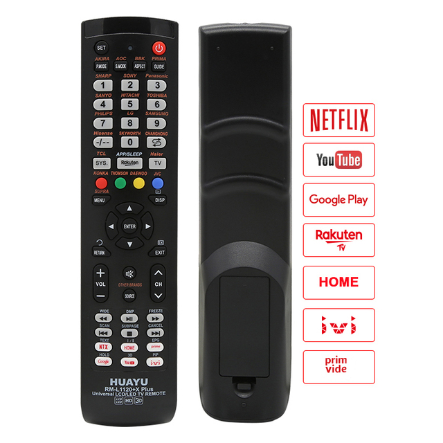 HUAYU RM-L1120+X Plus IR Replacement LED LCD Smart TV Remote Control Universal For All Brand Tvs
