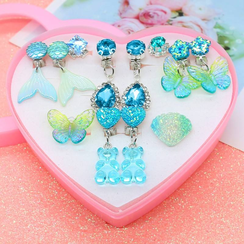 Ps300 blue and green butterfly eight-piece set