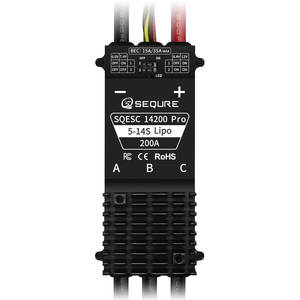Sequre 14200 pro esc 5-14s 200a עבור רמ "טים רב-רוטורים דגם ספינות Rc דגם מכוניות גלשנים - Product Image 2